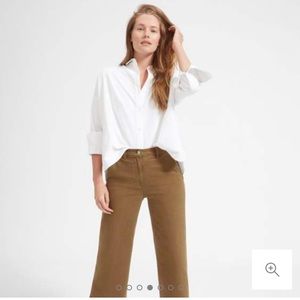 Everlane Wide Leg Crop Pant Ochre Size 4